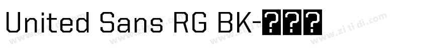 United Sans RG BK字体转换